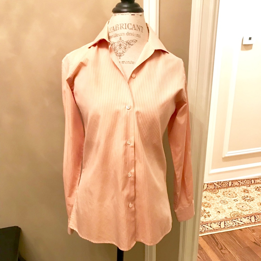 Paul Stuart Button Up Long Sleeve Blouse Sz S